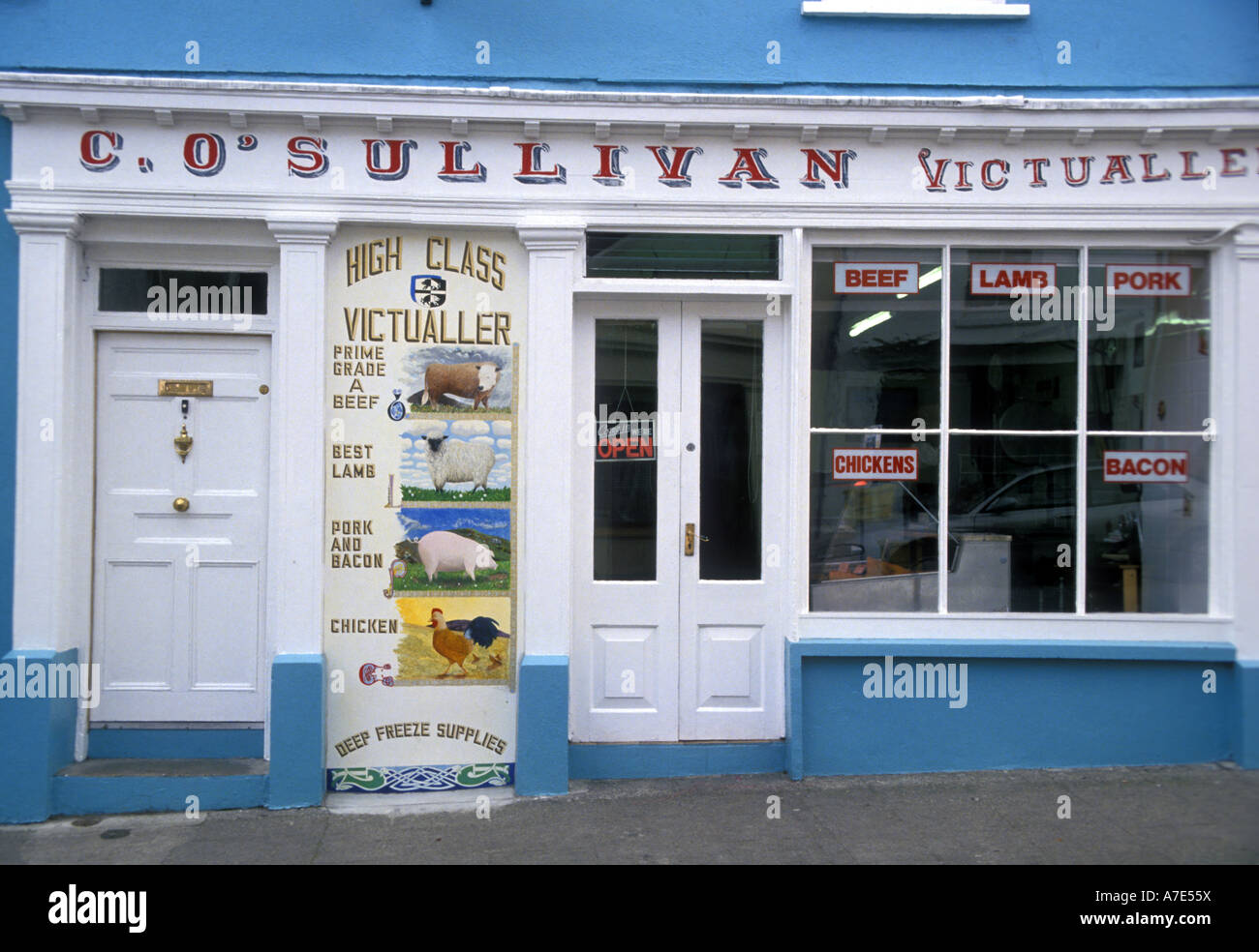 Europa-Irland Cork Ballydehob O'Sullivan victualler Stockfoto