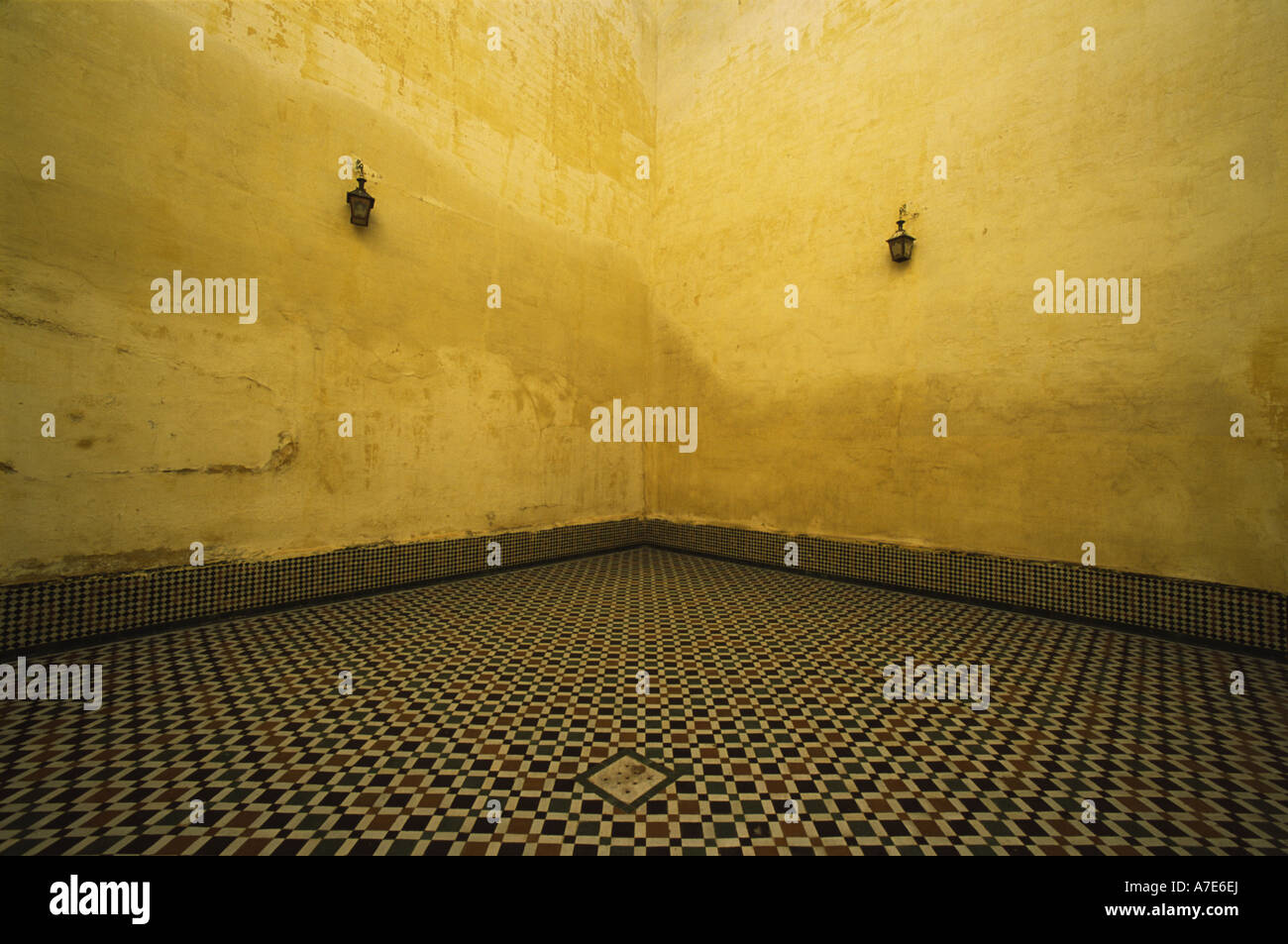 Mausoleum von Moulay Ismail Stadt Meknes Marokko Stockfoto