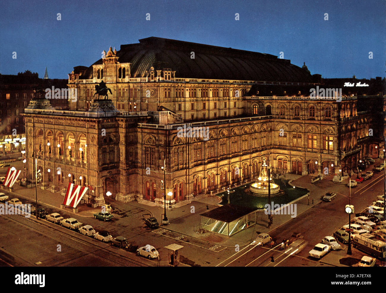 Österreich-Wiener Staatsoper um 1970 Stockfoto