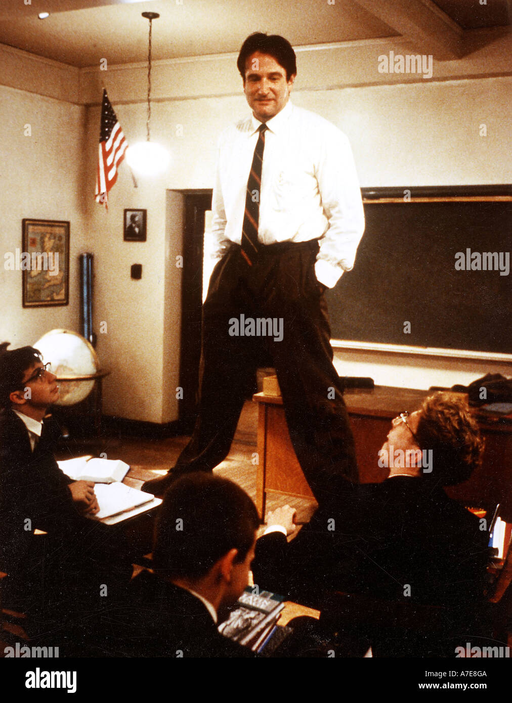 Tote Dichter Gesellschaft Robin Williams in der Warner-Film von 1989 Stockfoto