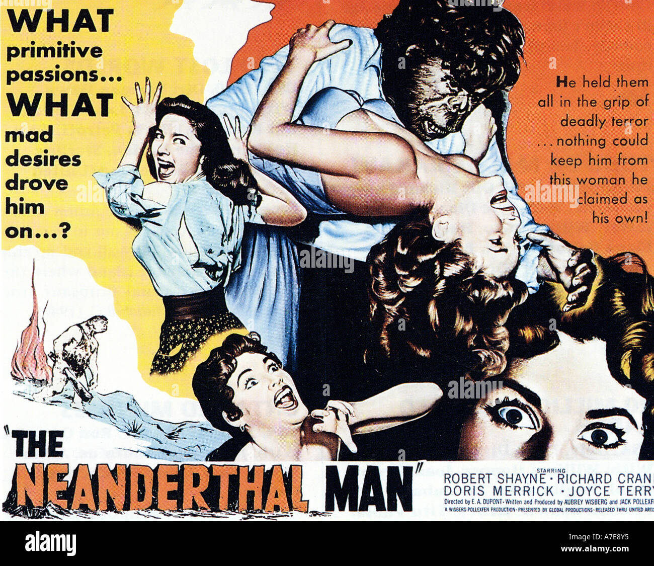 NEANDERTALER-Plakat für 1953 UA Film Stockfoto