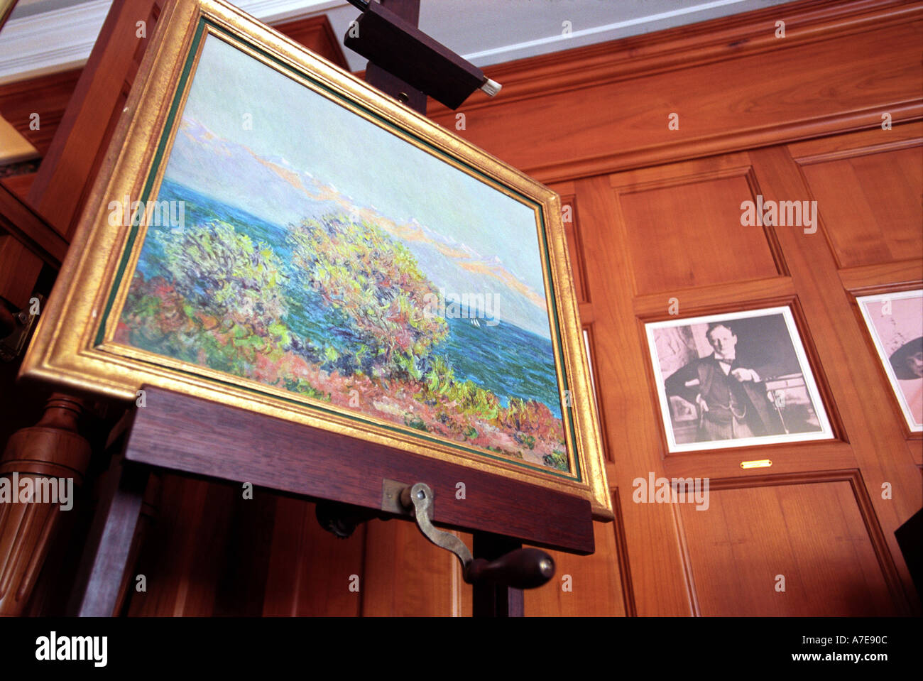 Unvollendete Gemälde von Winston Churchill in Suite 300 im Hotel La Mamounia in Marrakesch in Marokko Nordafrika Stockfoto