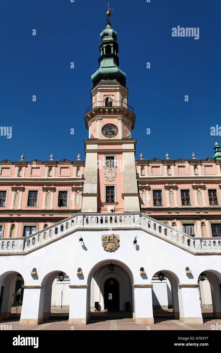 Rynek, historische Stadt Platz Zamosz, Unesco World Heritage Site, Polen Stockfoto