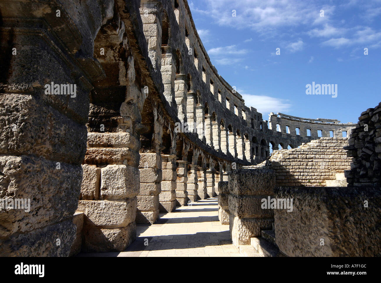 Amphitheater in Pula, Kroatien Stockfoto