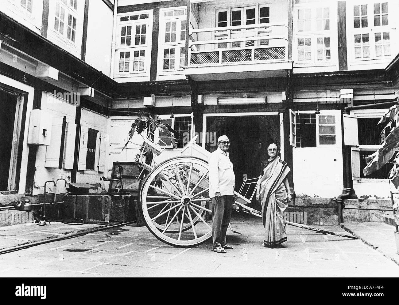 Alte Vintage 1900er Jahre Schwarz-weiß-Bilder Leben in Indien Indianerleben Stockfoto