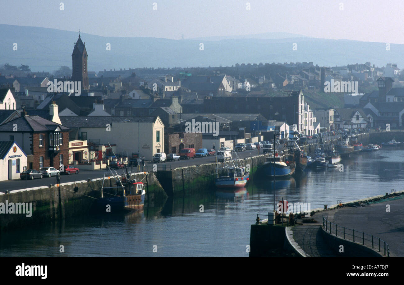 Peel Harbour Isle Of Man Stockfoto