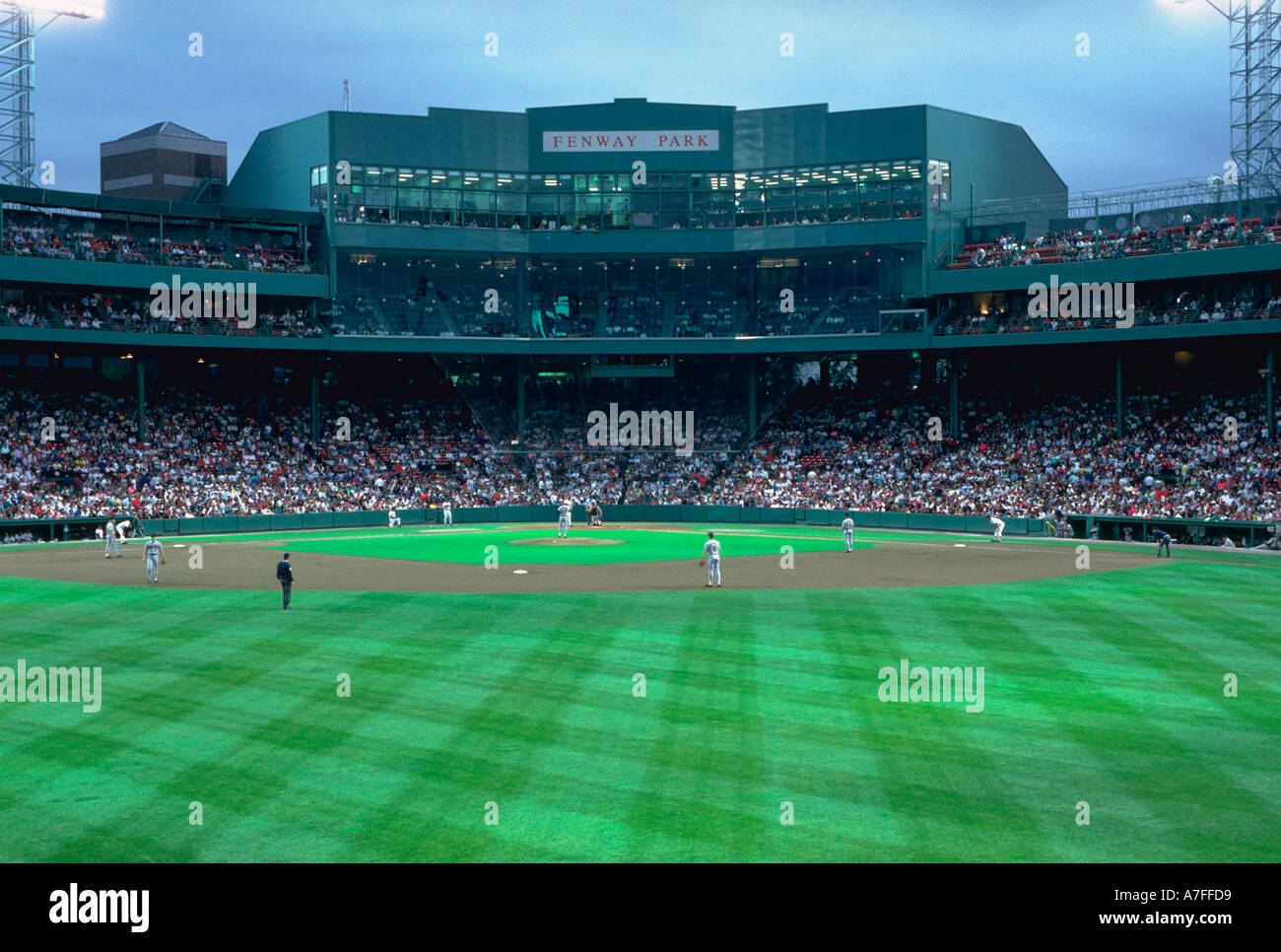 Fenway Park Red Sox Baseball Spiel Boston MA USA Stockfoto