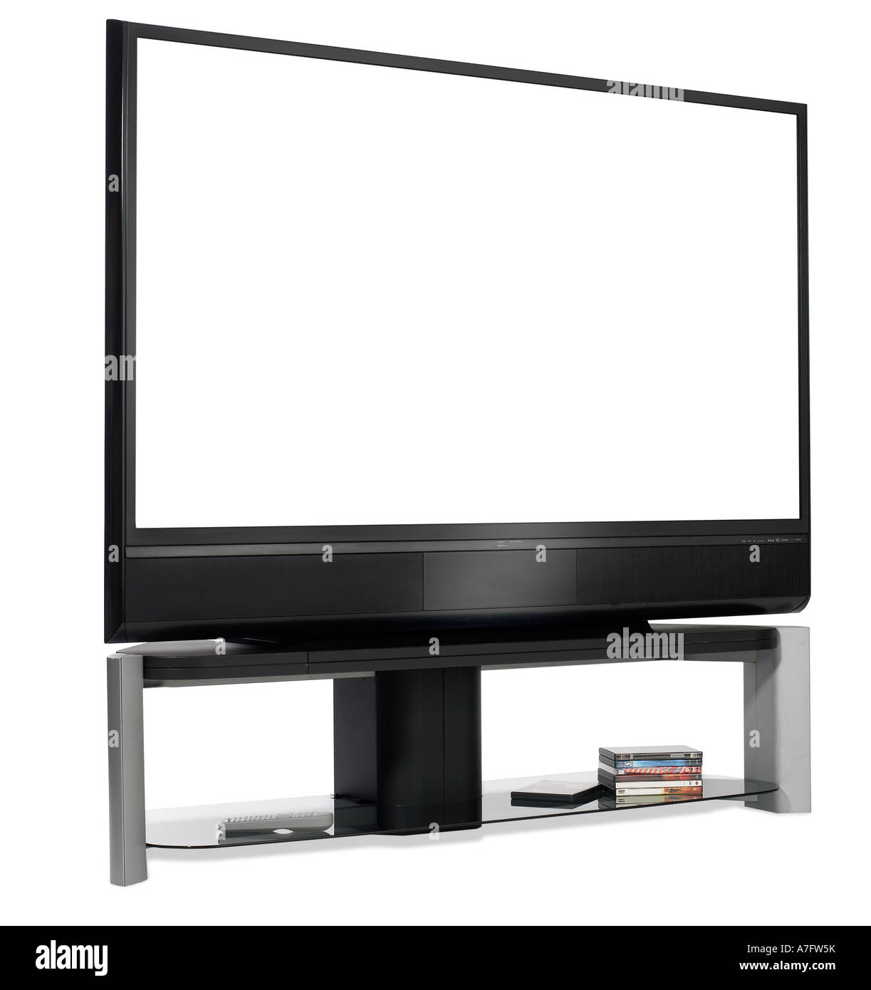 Projektion TV Flachbild TV Fernsehen Stockfoto