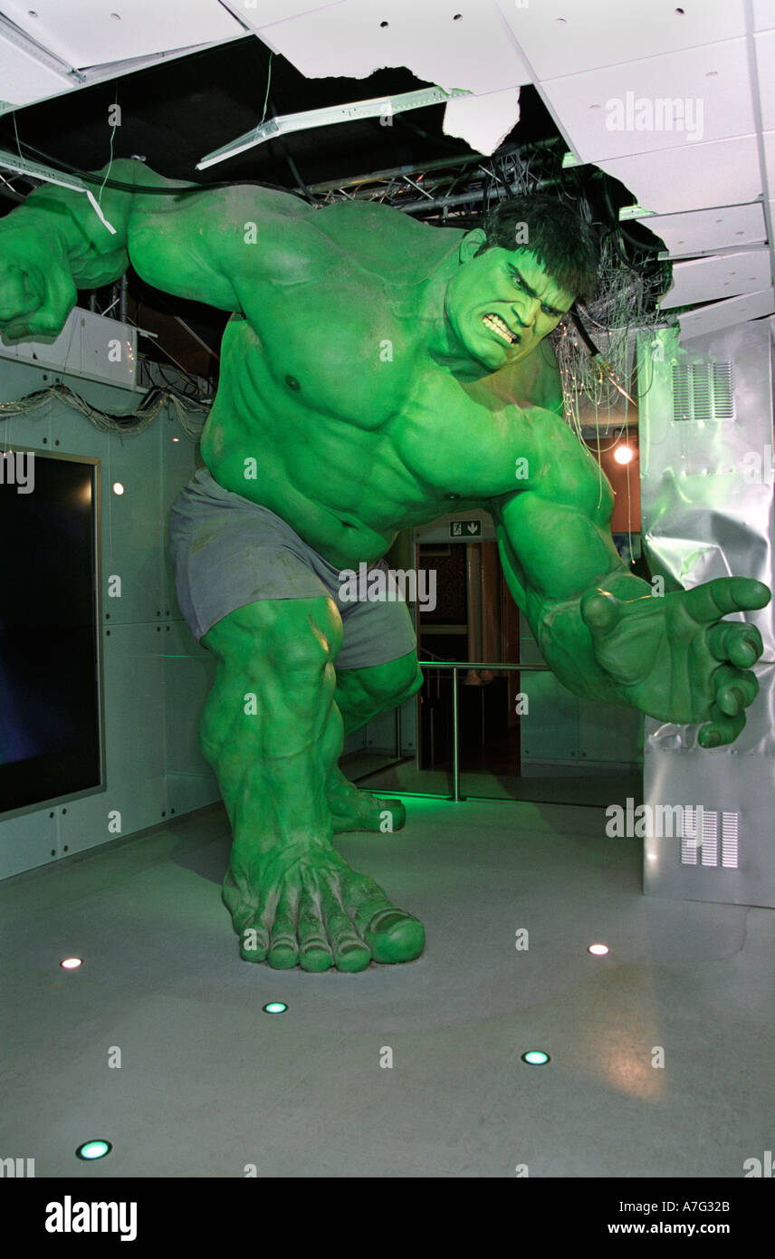 Incredible Hulk bei Madame Tussauds London Stockfoto