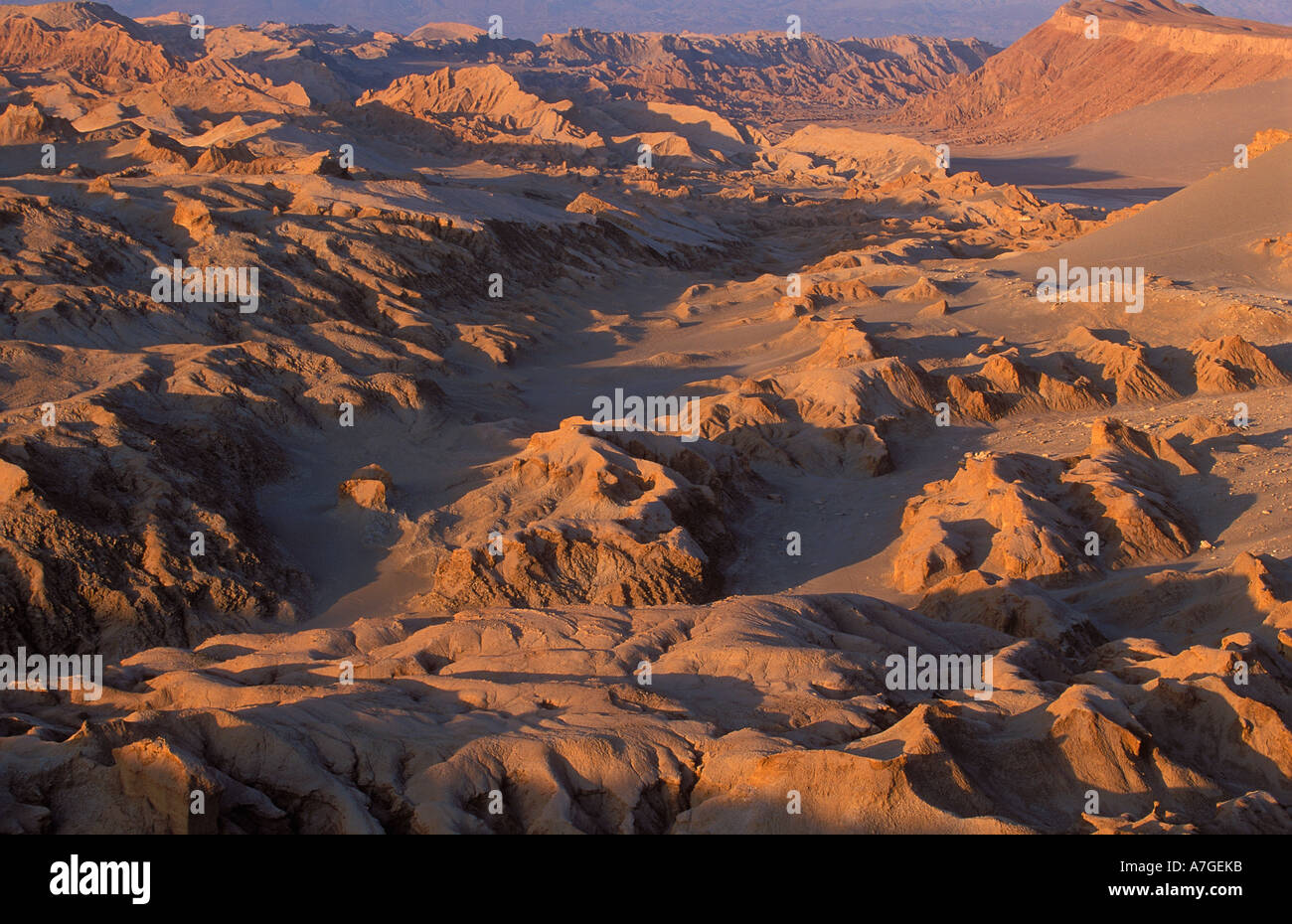 die Atacama-Wüste Valle De La Luna nr San Pedro de Atacama Atacama Chile Stockfoto