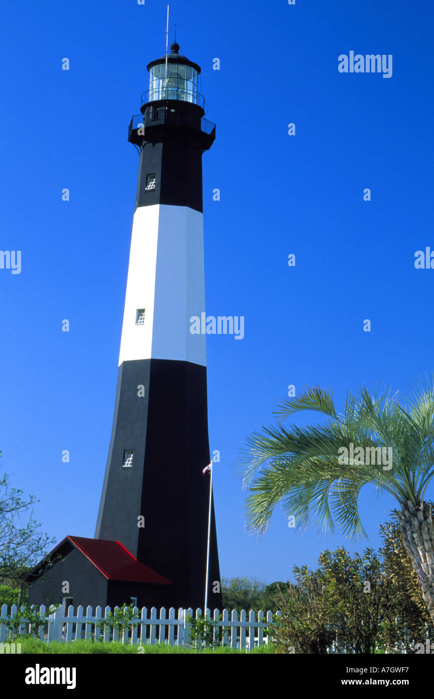 N.a. USA, Georgia, Savannah.  Tybee Island Leuchtturm. Stockfoto