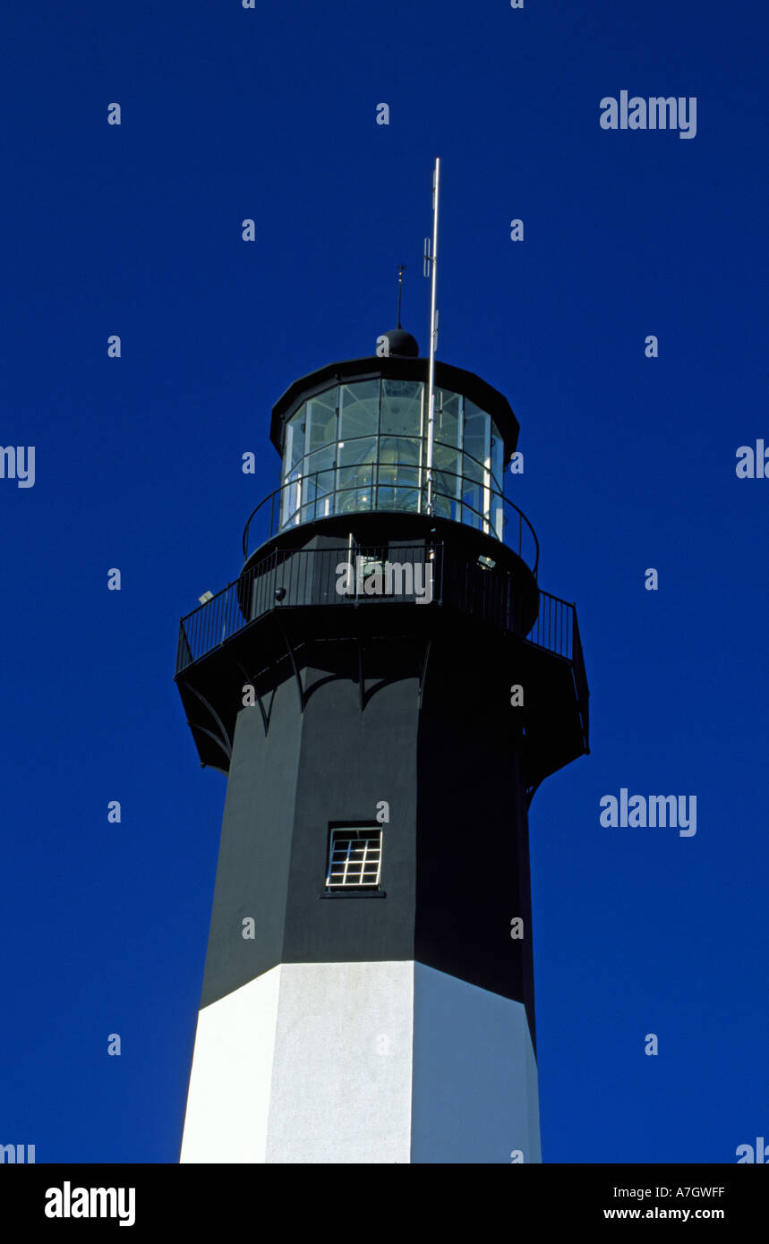N.a. USA, Georgia, Savannah.  Tybee Island Leuchtturm. Stockfoto