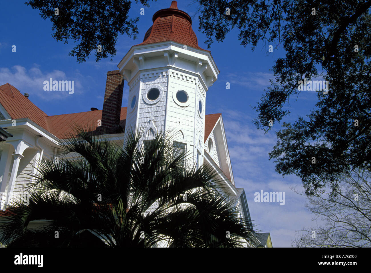 N.a. USA, Georgia, Savannah.  Savannah Architektur. Stockfoto