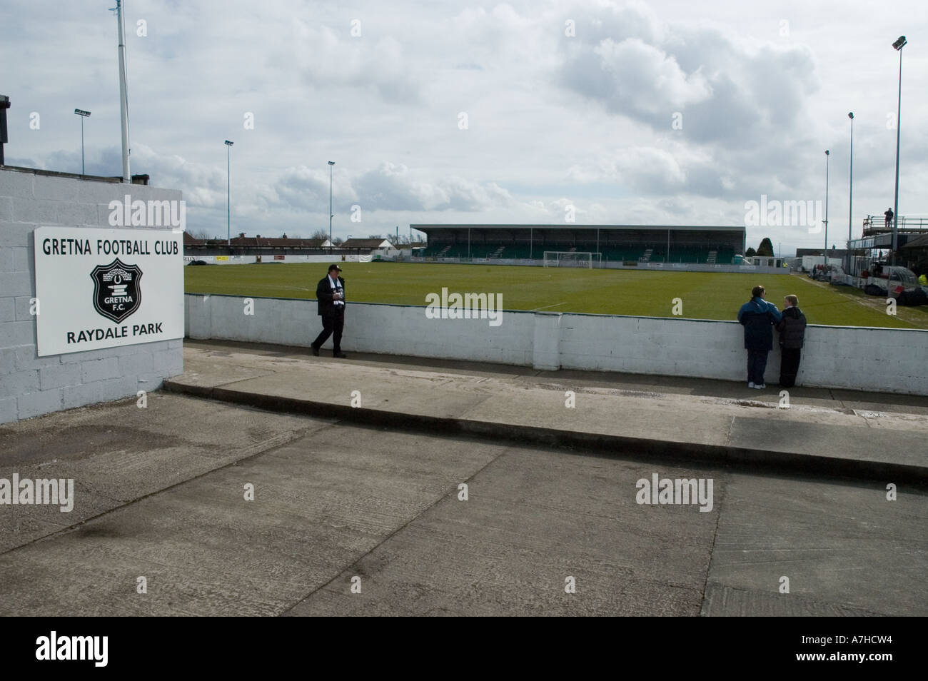 Gretna 2 Alloa 1 25. März 2006 das Ergebnis bestätigt Gretna als Scottish Second Division Meister Stockfoto