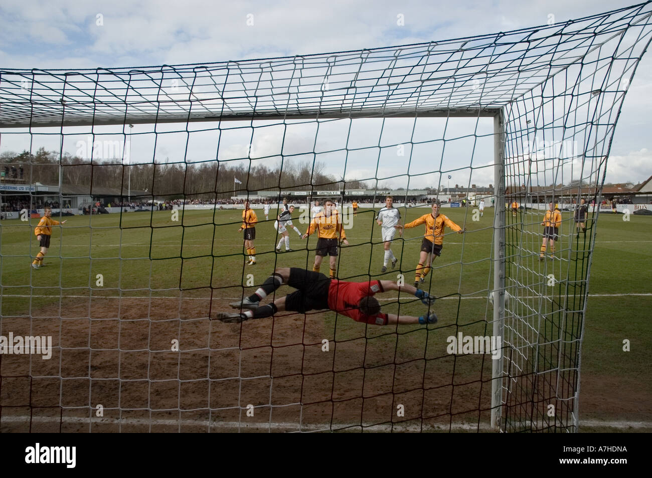 Gretna 2 Alloa 1 25. März 2006 das Ergebnis bestätigt Gretna als Scottish Second Division Meister Stockfoto