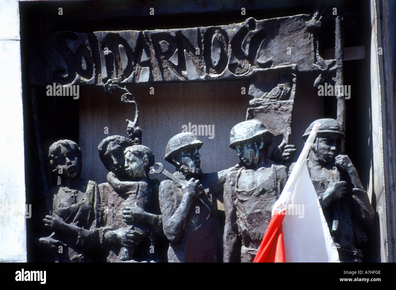 Danzig, Denkmal für die Werftarbeiter Stockfoto