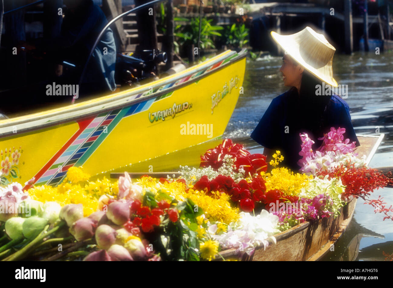 Thailand, Bangkok, Floating Market Stockfoto