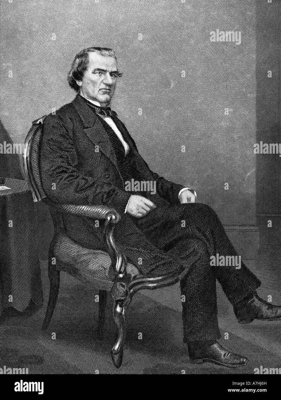 ANDREW JOHNSON - 17. Präsident der USA (1808 bis 1887) Stockfoto