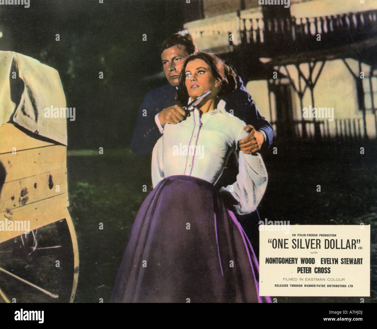 SILVER DOLLAR 1976 deutsch/italienischen Western Film mit Ida Galli und Pierre Crossoy - siehe Beschreibung unten Note Stockfoto