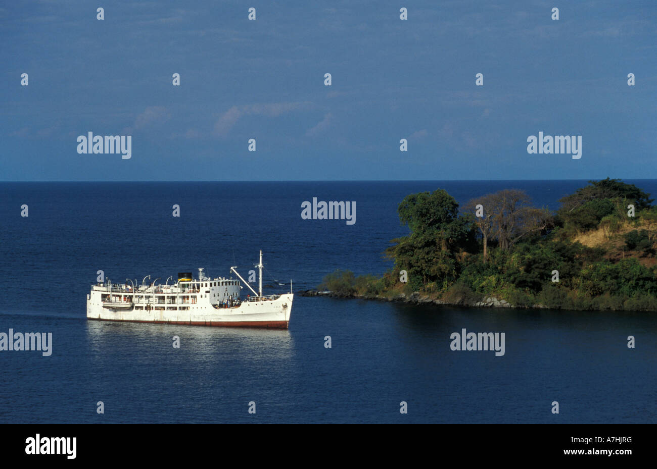 der MV Ilala See ferry, Nkhata Bay, Lake Malawi, Malawi Stockfoto