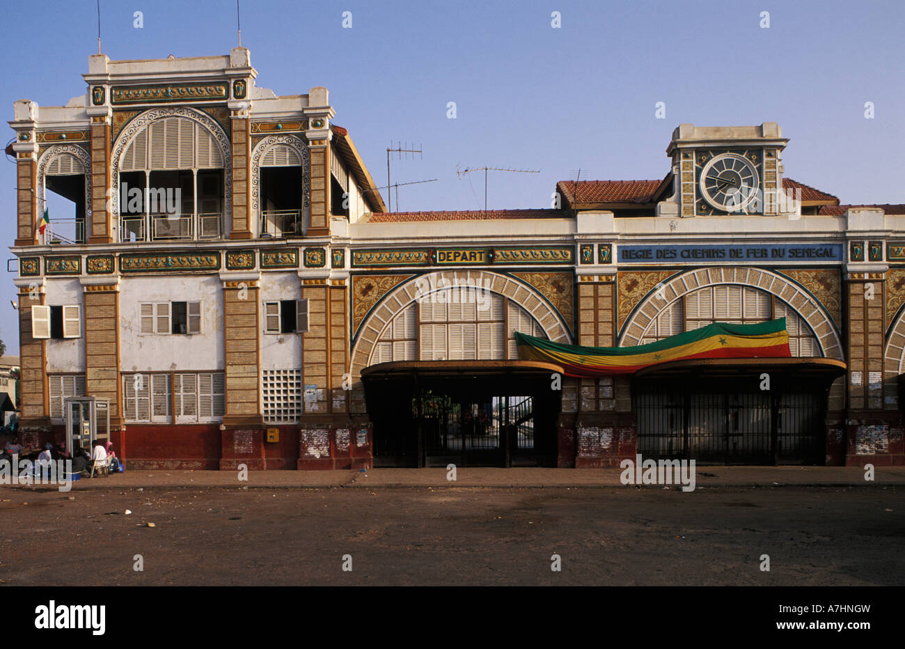 Bahnhof im Stadtzentrum von Dakar-Senegal Stockfoto