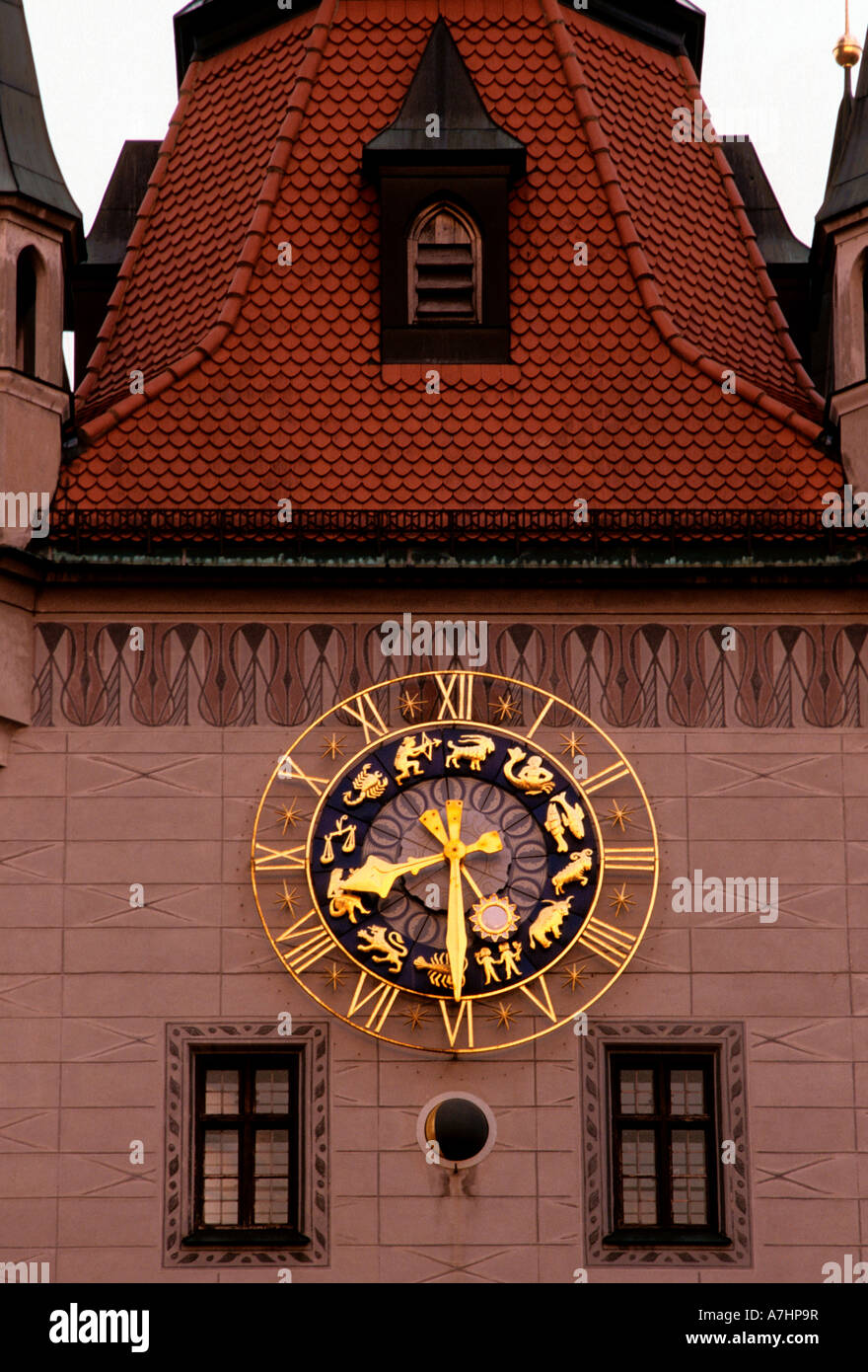 Clock Tower, Altes Rathaus, Altes Rathaus, Marienplatz, Hauptstadt ...