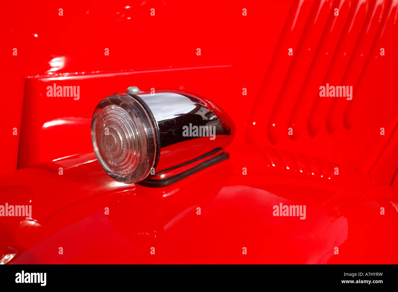 Auto Detail hellrot Stockfoto