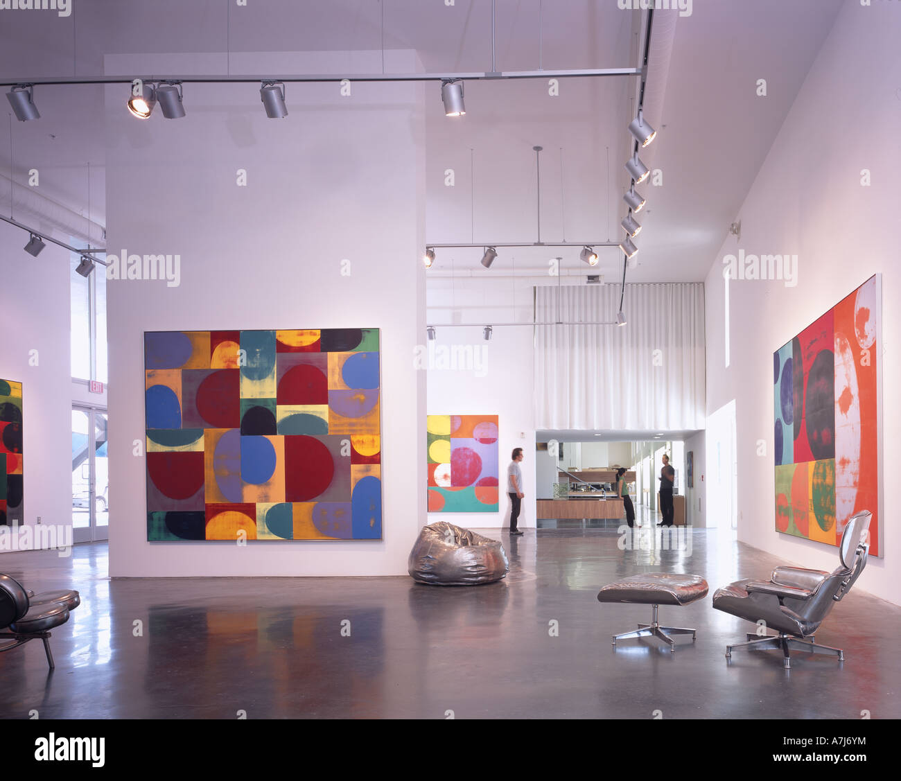 MODAA, Culver City, Kalifornien. 2005. Galerie. Live Künstleratelier Architekt: SPF-Architekten Stockfoto