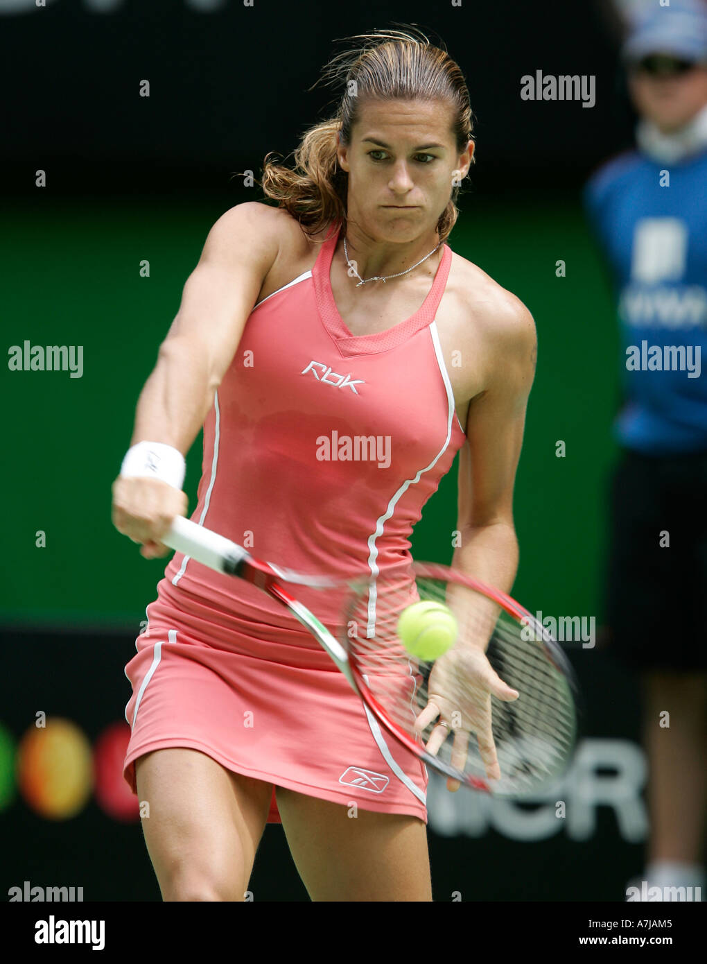 Amelie Mauresmo aus Frankreich bei den Australian Open in Melbourne / Australien. Stockfoto