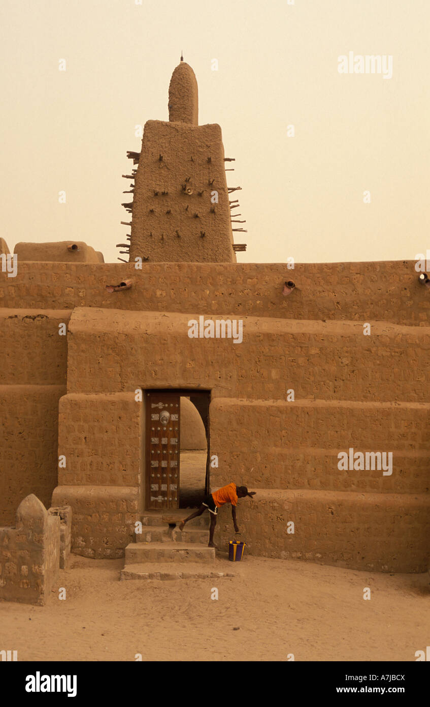 Djingareiber Moschee wurde im Jahre 1325 erbaut und ist ein UNESCO-Welterbe, Timbuktu, Mali Stockfoto