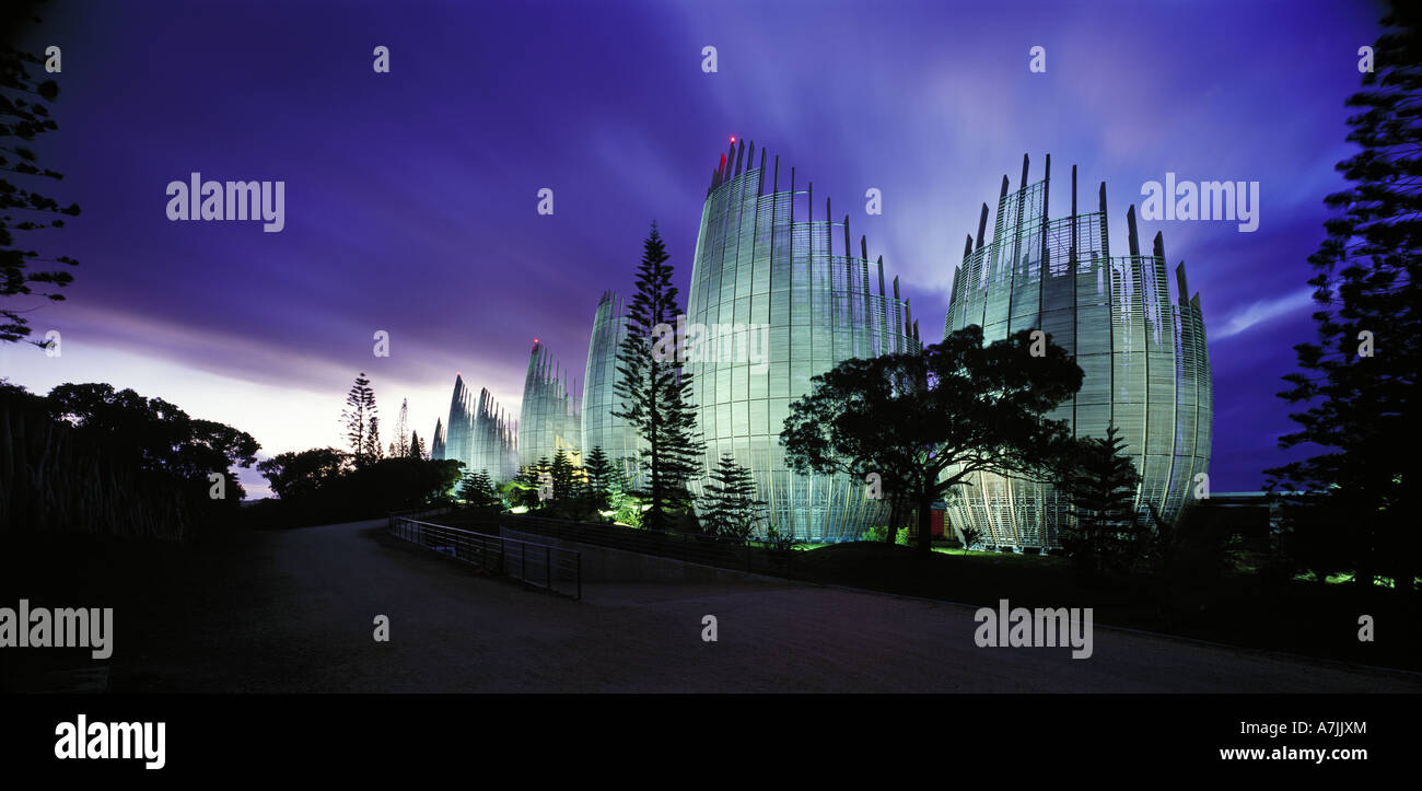Kulturzentrum Tjibaou, Noumea Architekt: Renzo Piano Stockfoto