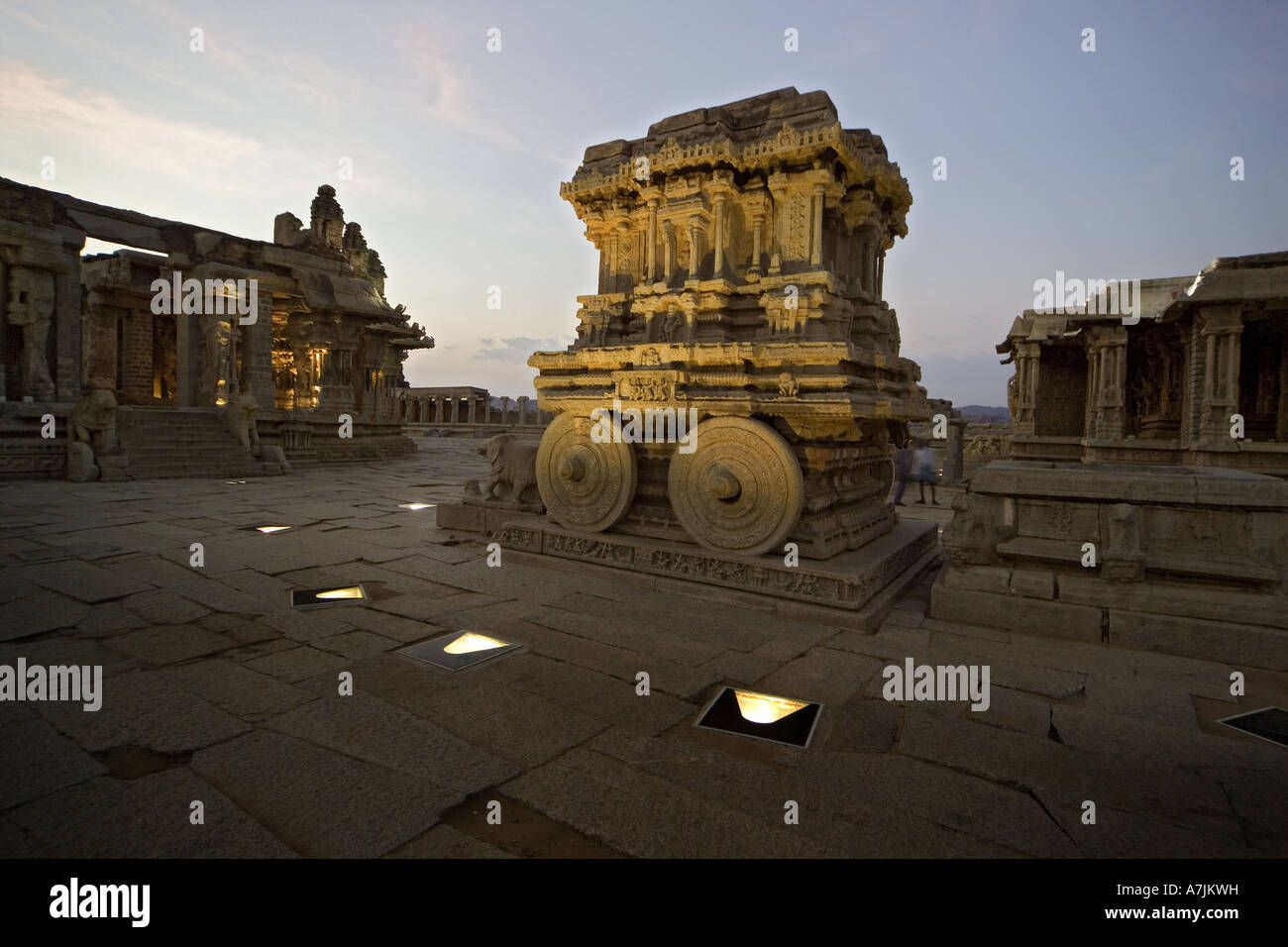 Vittala Tempel, Vijayanagara, Karnataka Stockfoto