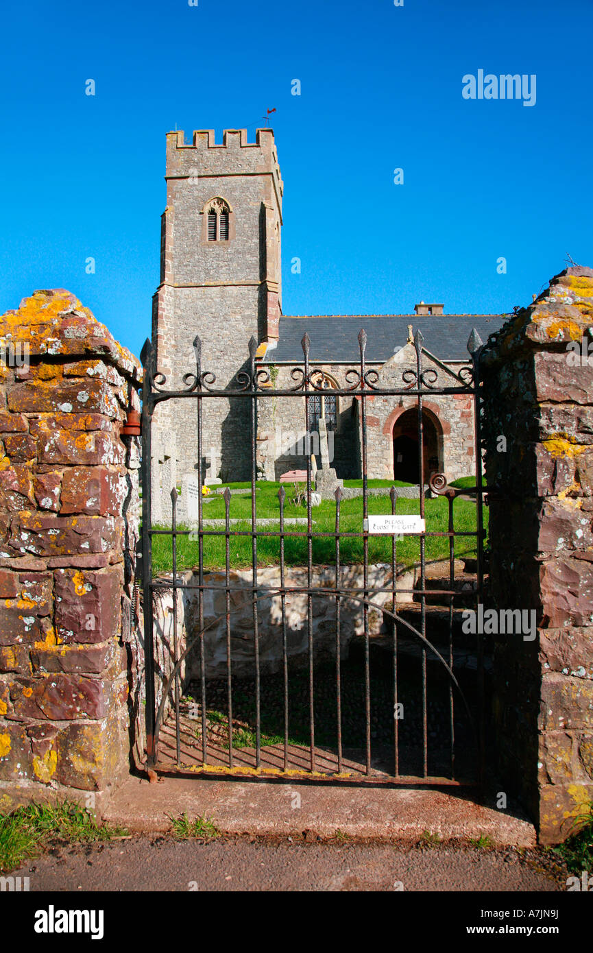 Kirche der Heiligen Jungfrau Maria Osten Quantoxhead Somerset Stockfoto