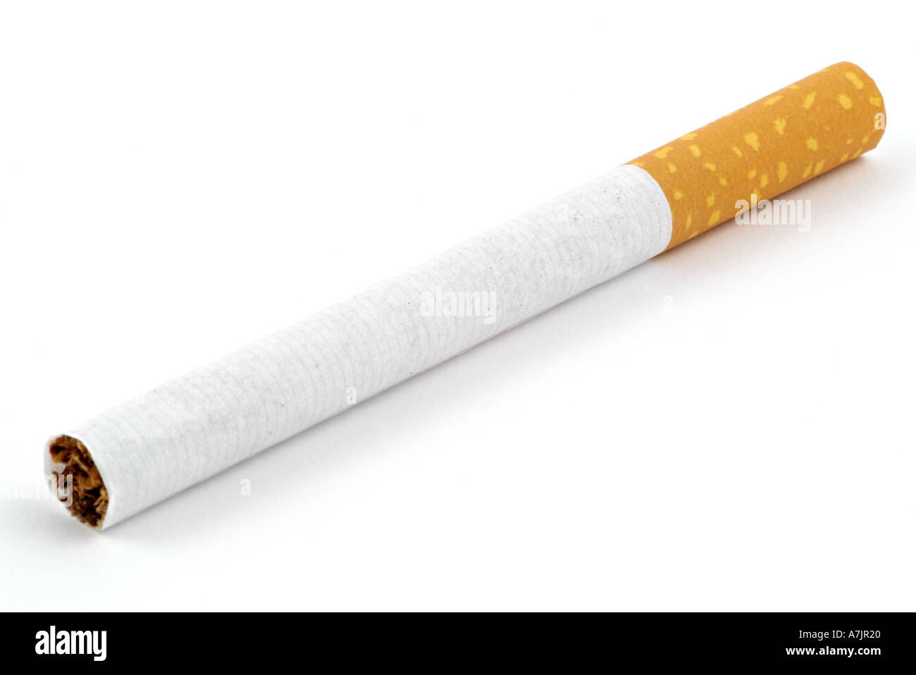 Zigarette Vor Einem Weissen Hintergrund Stockfotografie Alamy