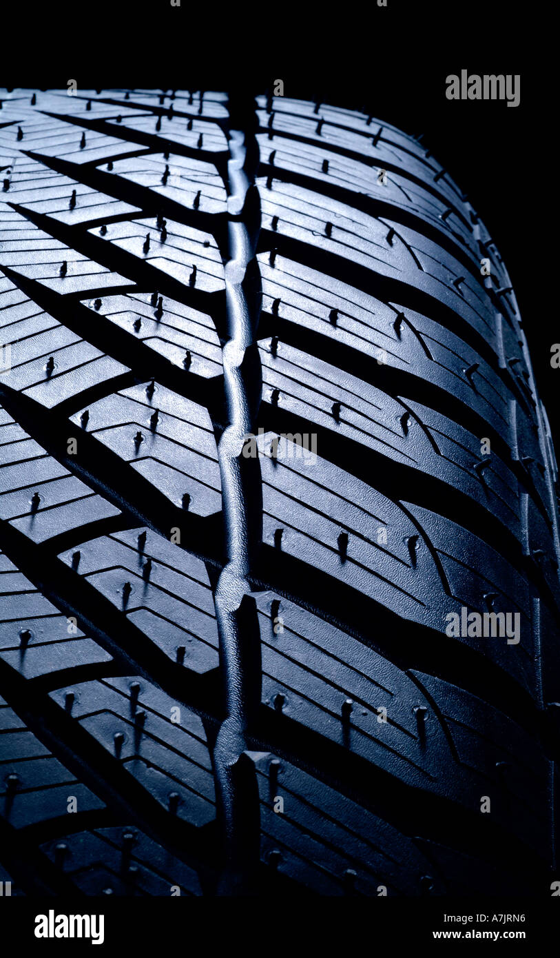 Reifen Profilmuster Reifen Reifenprofil Stockfoto