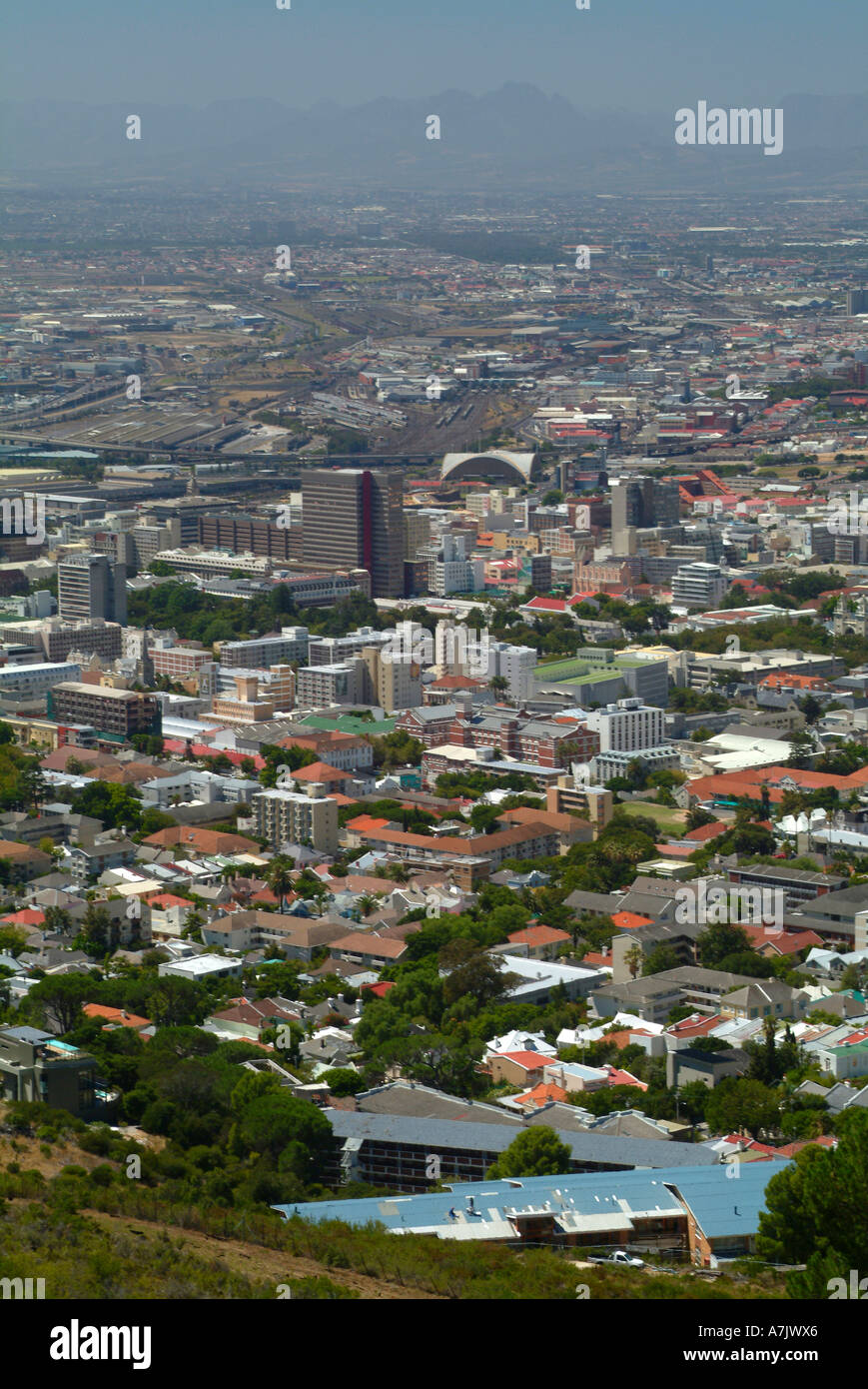 Spektakuläre Aussicht der Stadt Kapstadt vom Signal Hill Südafrika Stockfoto