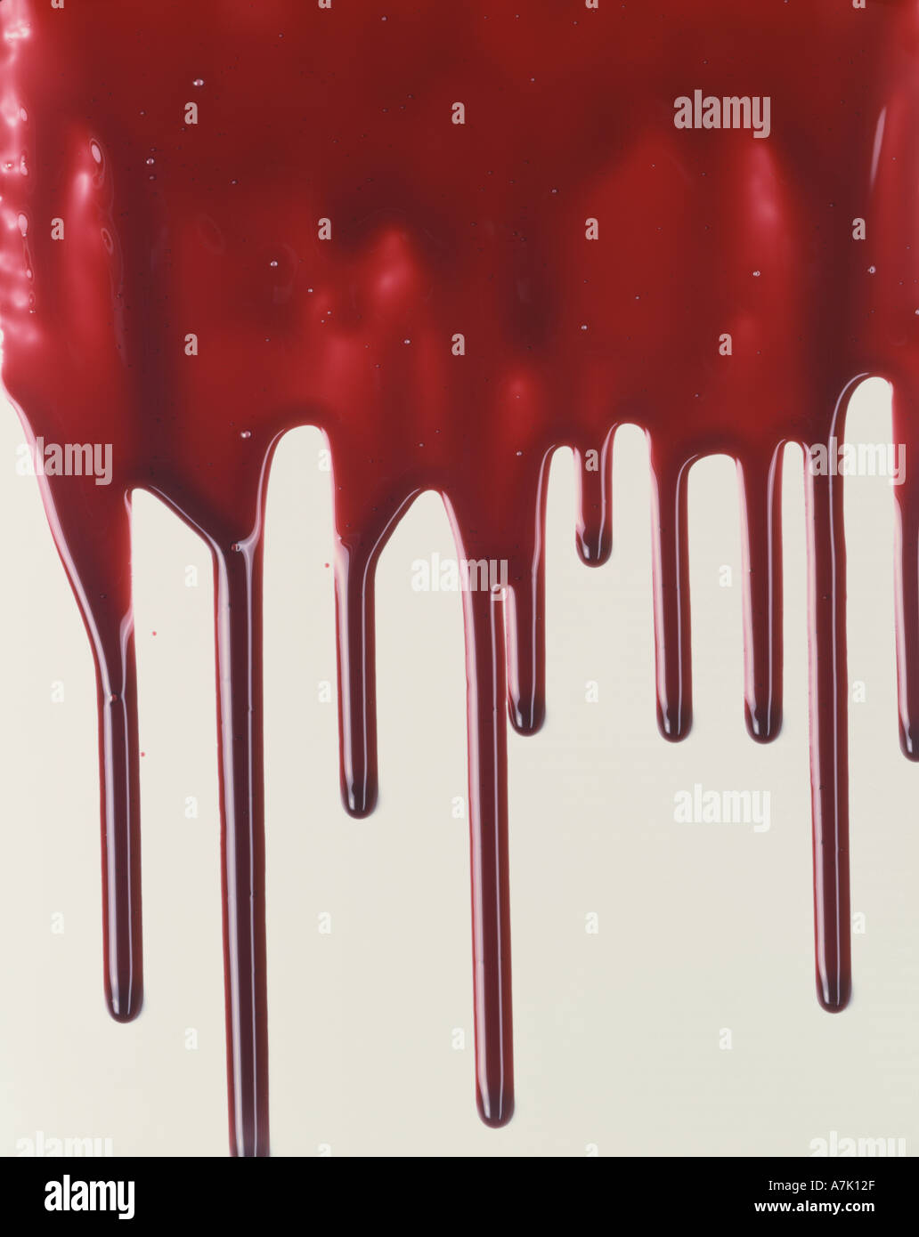 Blut Tropfte Eine Wand Stockfotografie Alamy