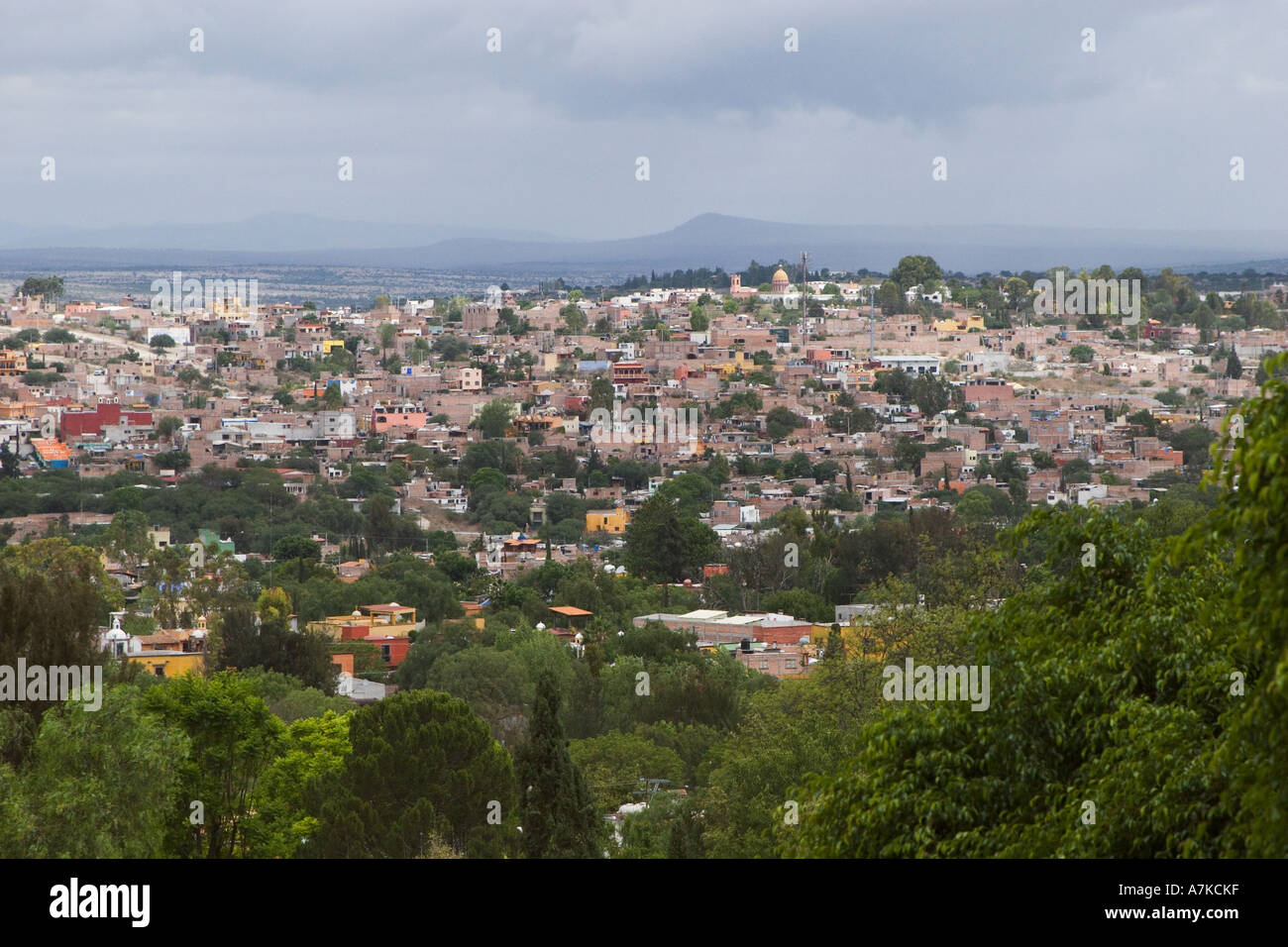 Die historische Stadt SAN MIGUEL DE ALLENDE ist über 450 Jahre alt-Mexiko Stockfoto