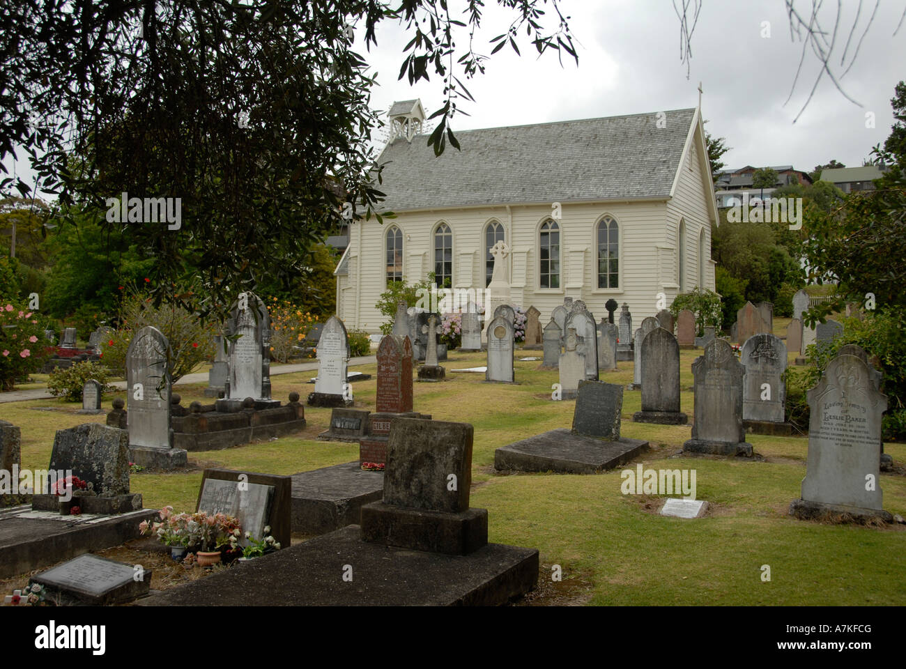 Neuseelands älteste Kirche Christus Kirche Russell Nordinsel Neuseeland Stockfoto