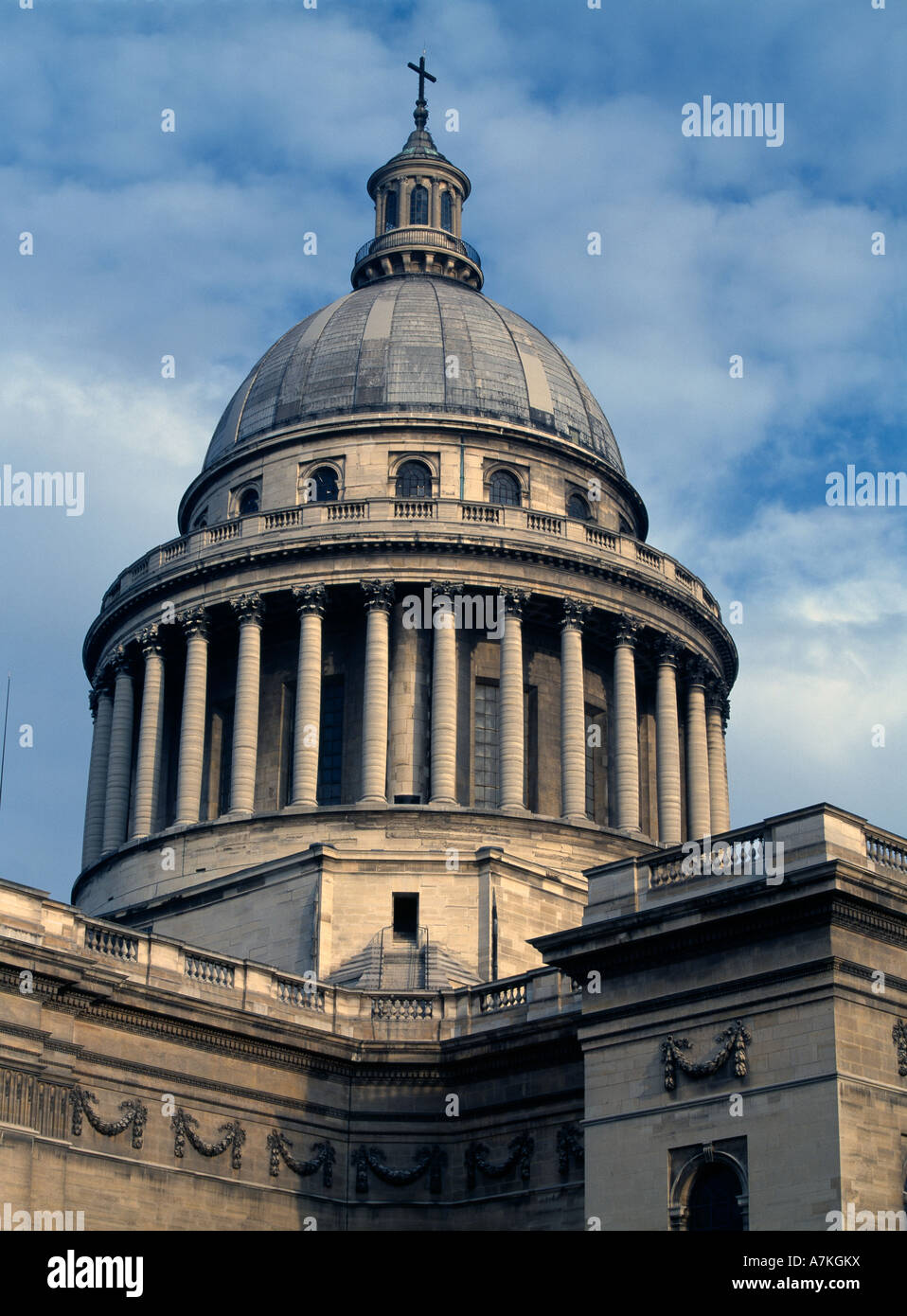 Le Pantheon, Paris, im Jahre 1789 abgeschlossen. Architekt: Jacques-Germain Soufflot Stockfoto