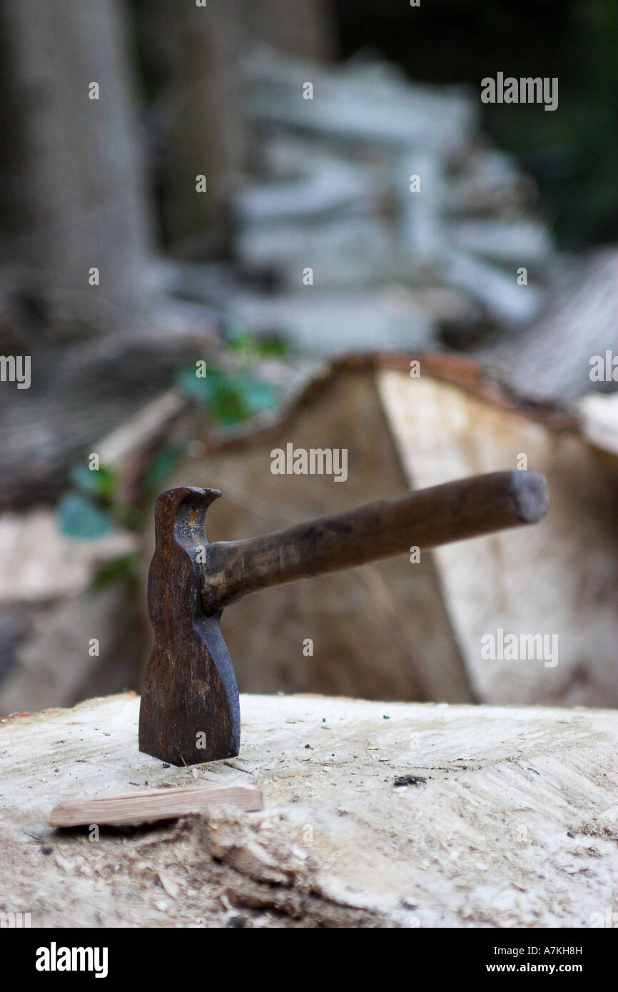 AX-Nahaufnahme Stockfoto