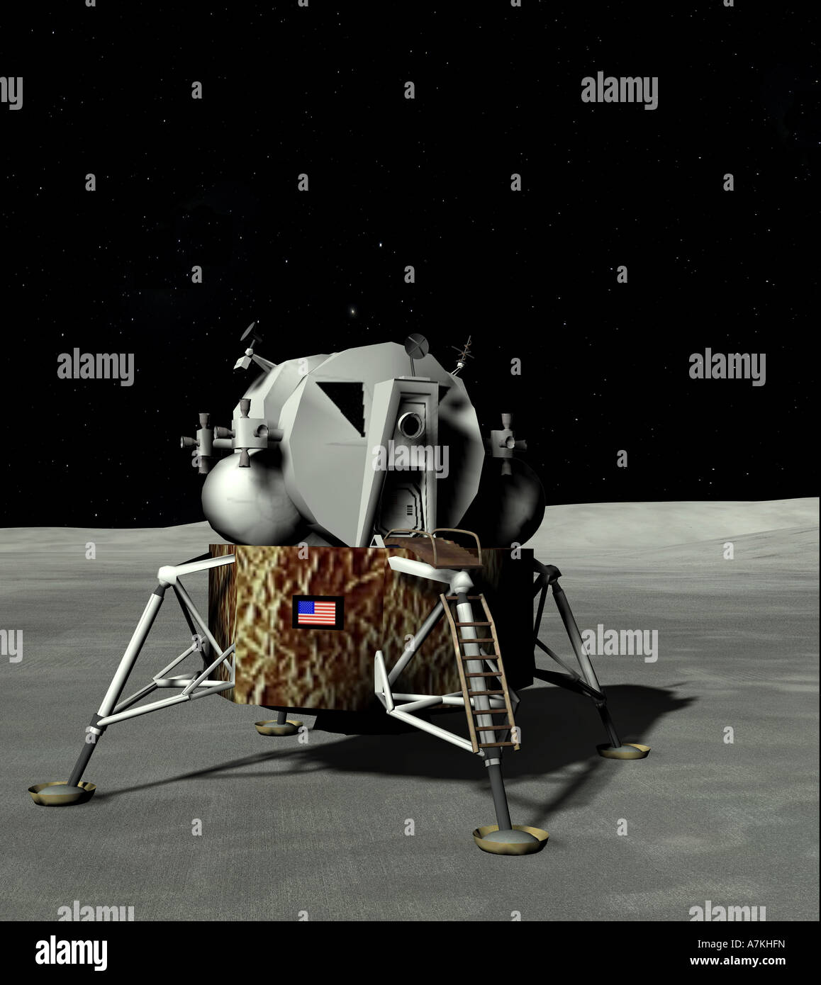 Apollo-Mondlandung Stockfoto