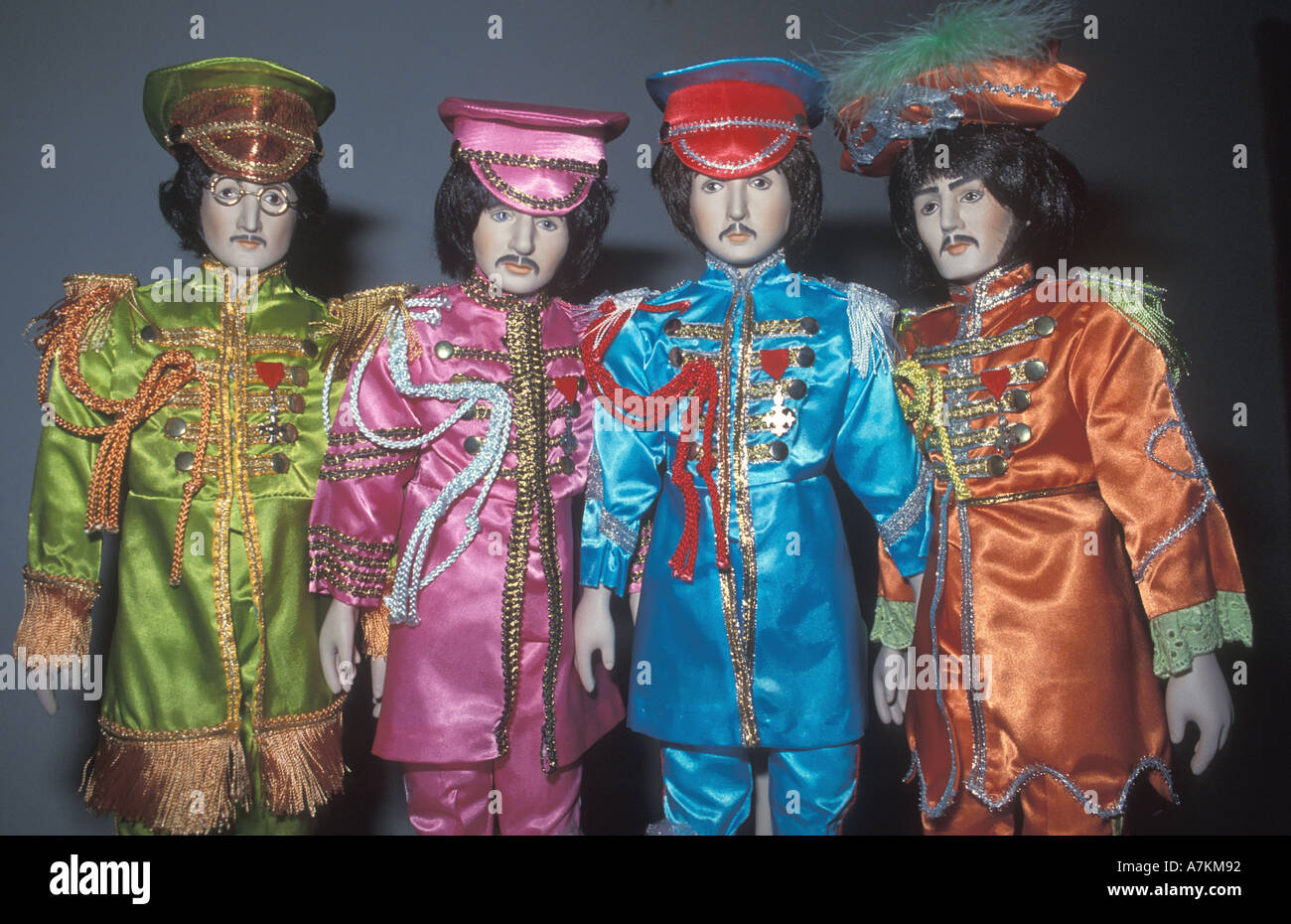 Beatles Porzellanpuppen Stockfoto