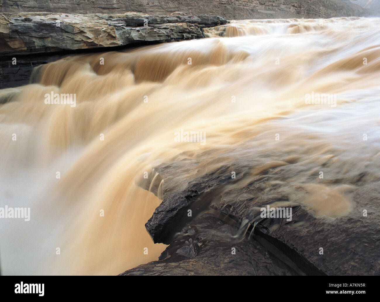Hukou Wasserfall, Shann'xi Stockfoto