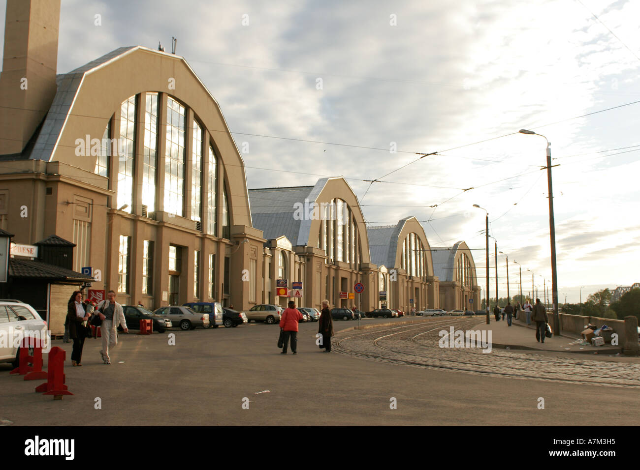 Zentralmarkt in Riga Lettland Stockfoto