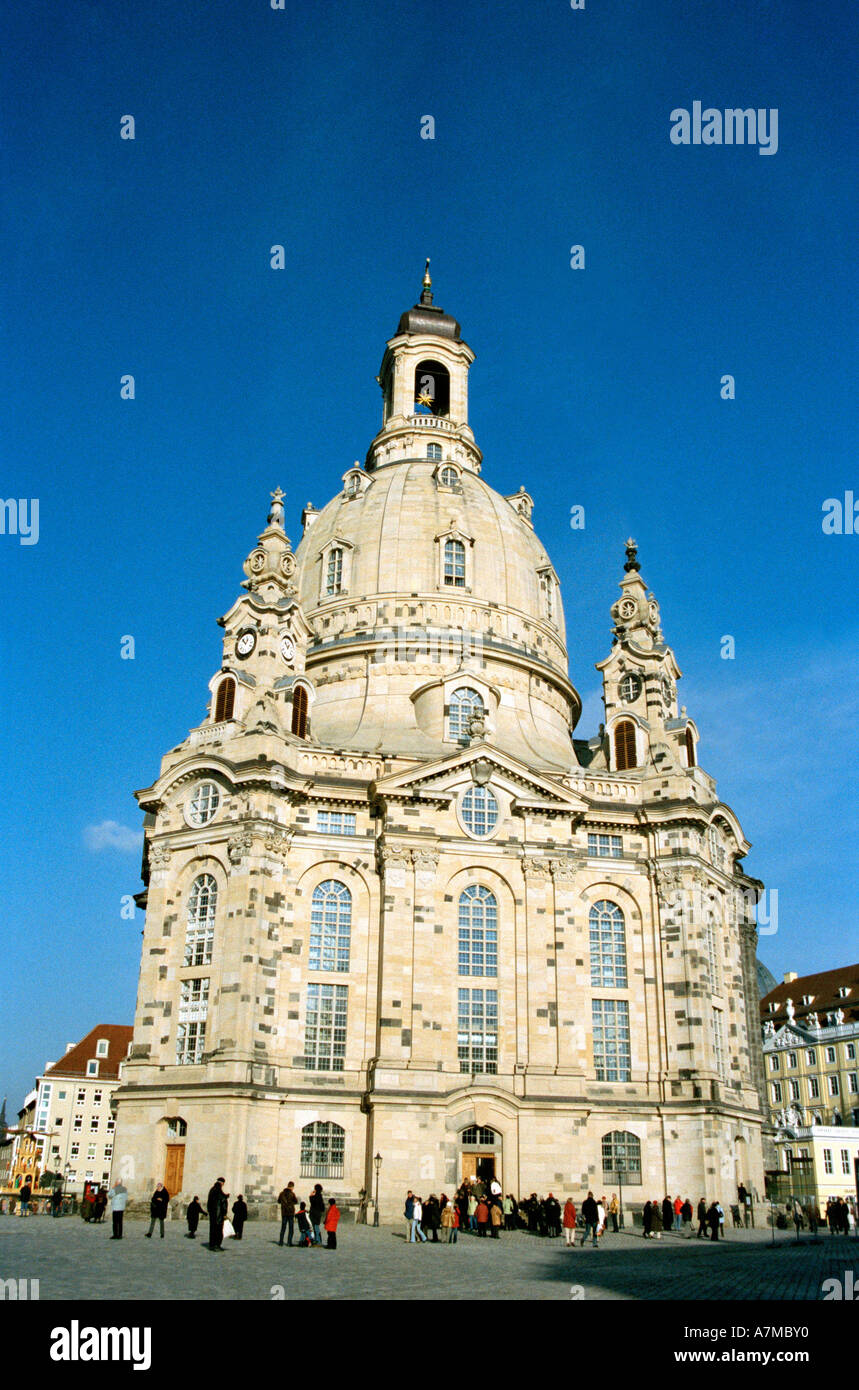 Kathedrale in Stadt quadratische Dresden Deutschland Stockfoto