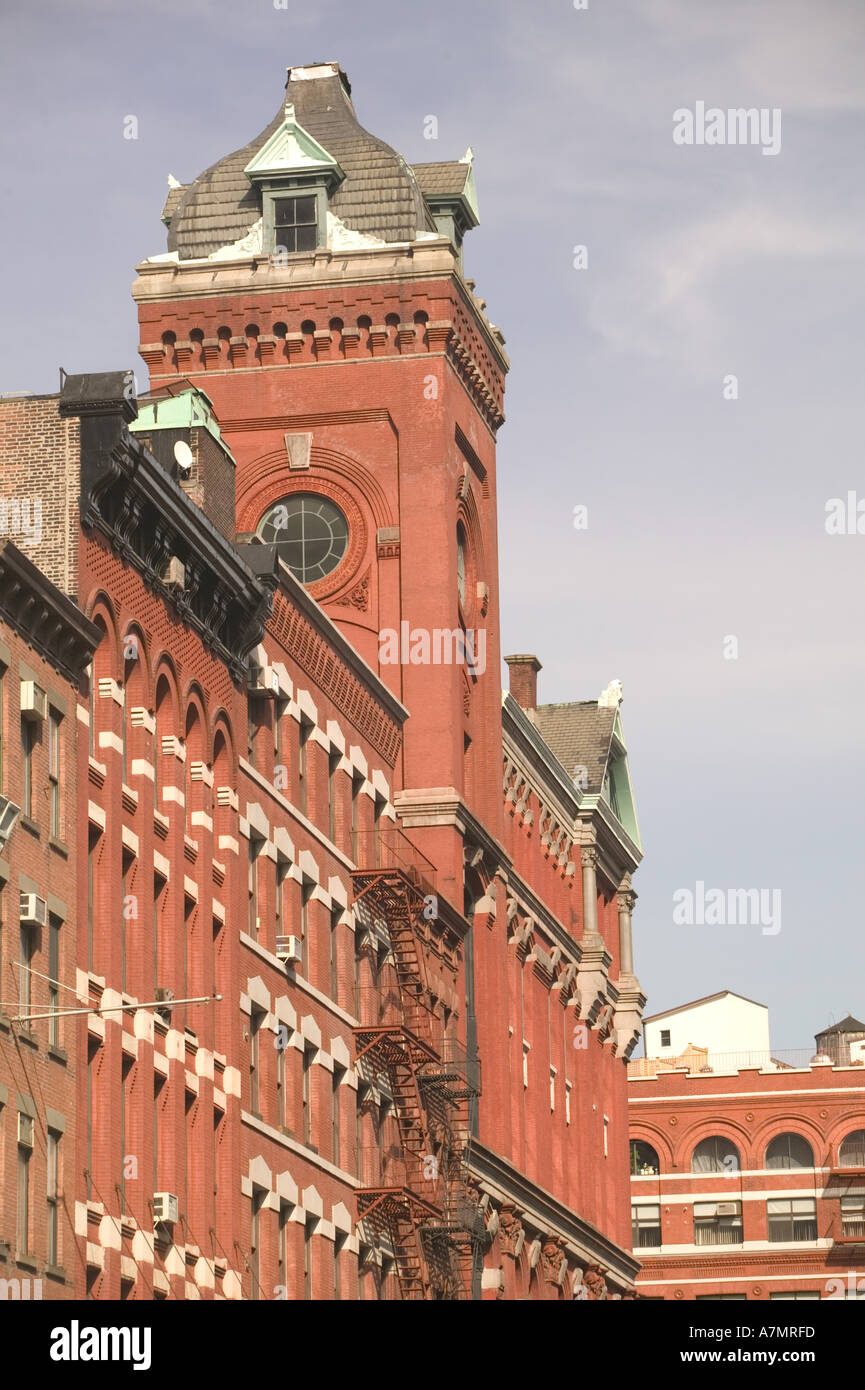 USA, New York, New York City, Manhattan. Tribeca, Loft-Gebäude & New York Mercantile Exchange Building Harrison Street Stockfoto