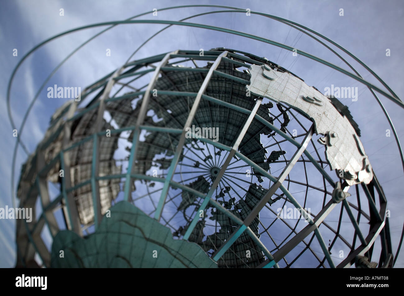 USA, New York, New York City, Queens: Flushing, 1964, 65 Weltausstellung Unisphere streut Flushing-Corona-Meadows-Park Stockfoto