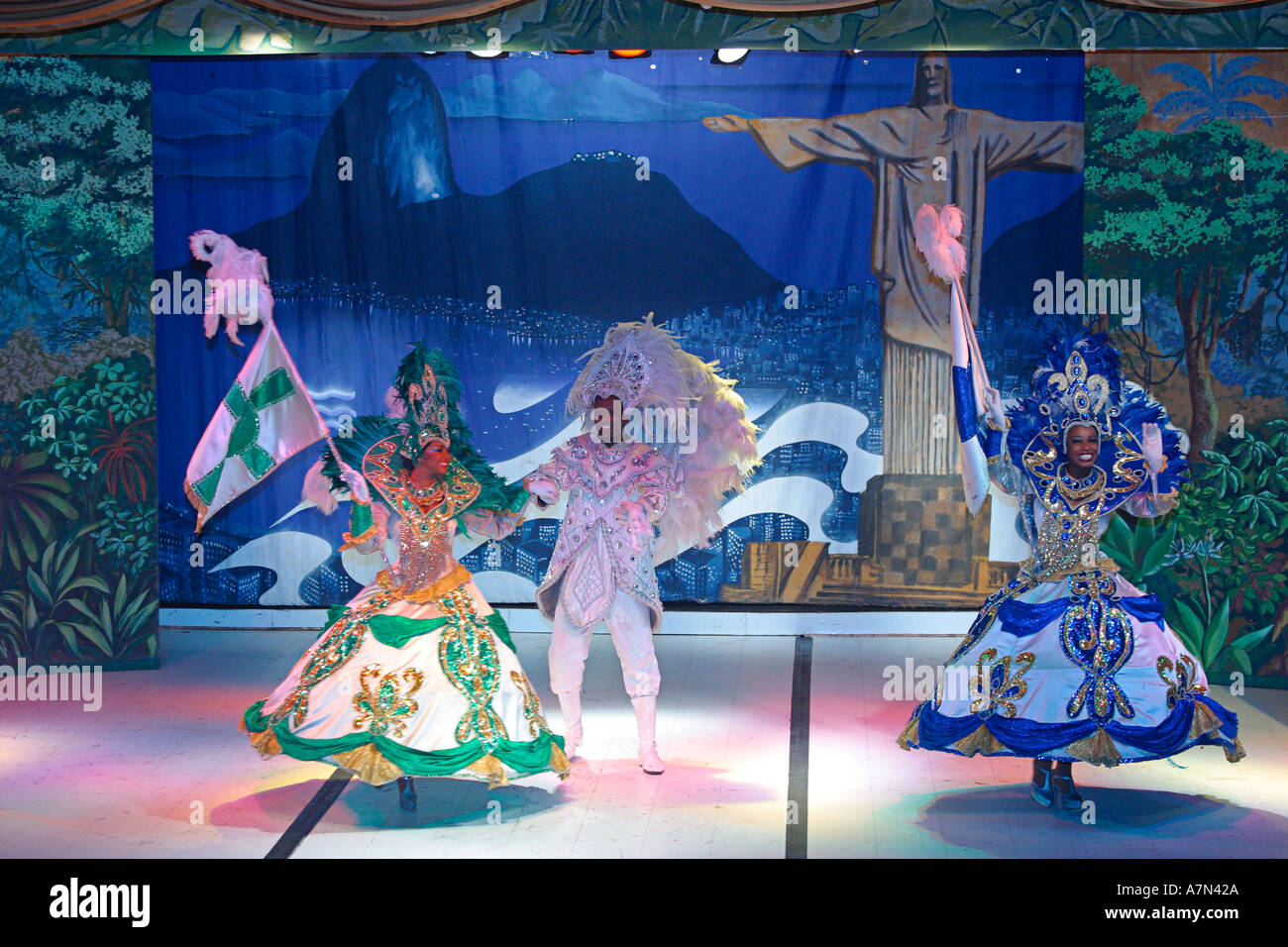 Brasilien Rio De Janeiro Sambashow in Leblon Plataforma Uno Club Stockfoto