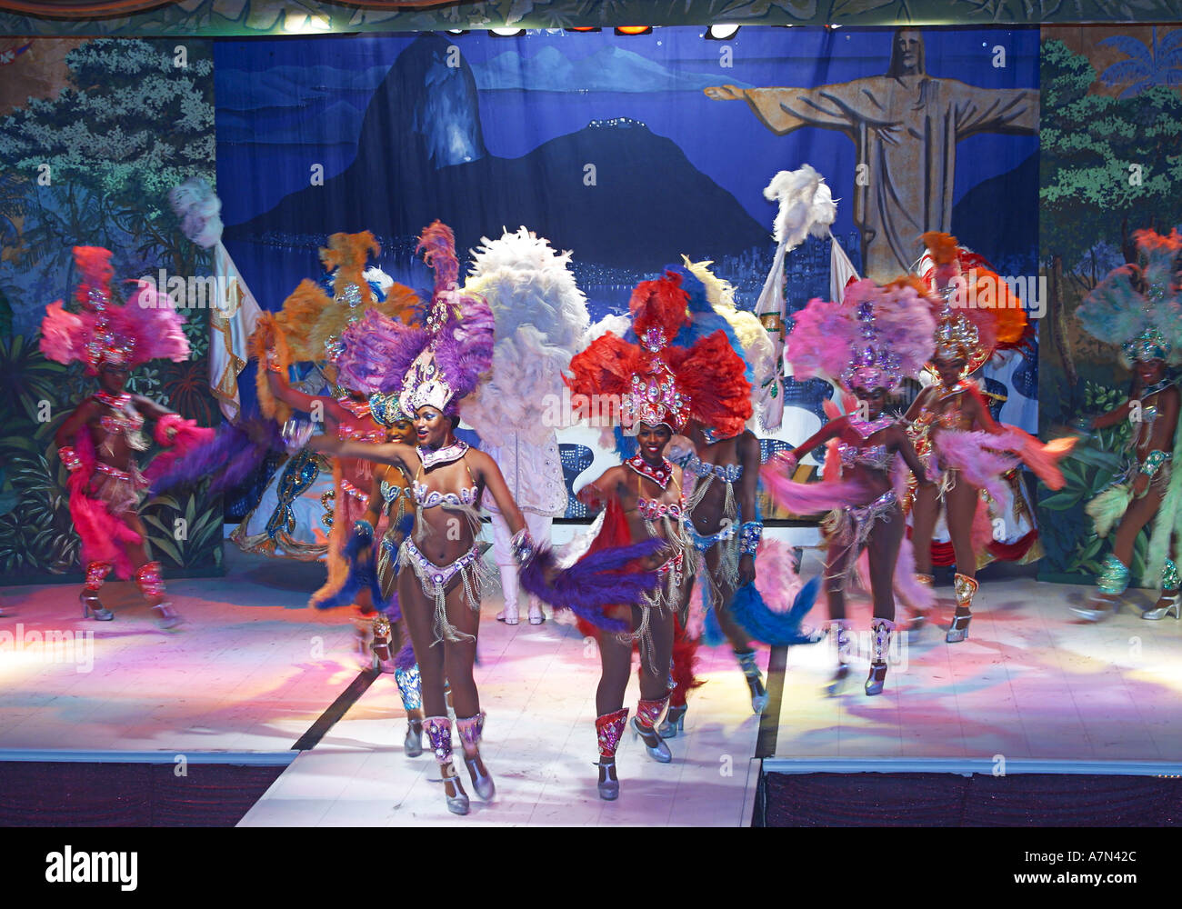 Brasilien Rio De Janeiro Sambashow in Leblon Plataforma Uno Club Stockfoto